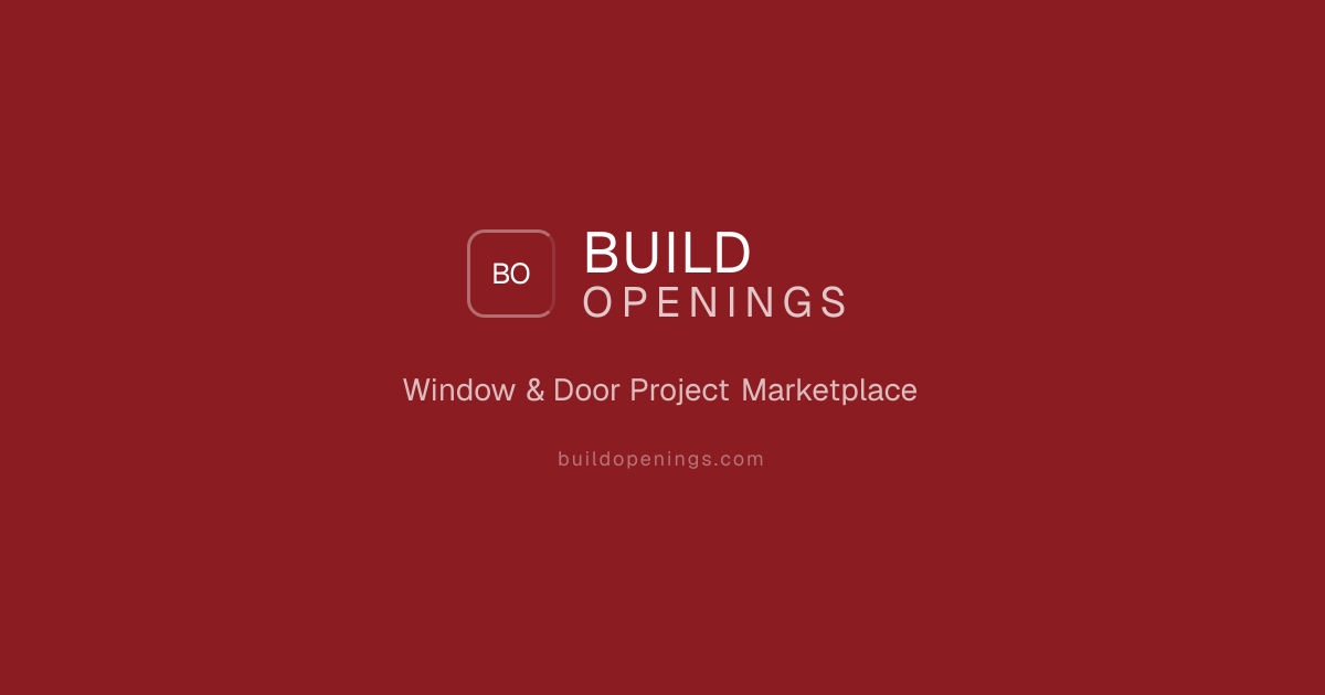Window & Door Project Leads | BuildOpenings